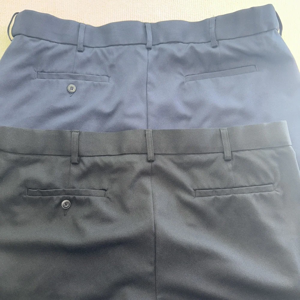 PGA Tour Golf Shorts Men 42 Black Navy Blue 2 Pack Performance Activewear Bundle